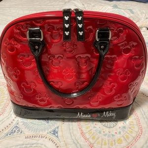 Loungefly Minnie Loves Mickey Disney Embossed Bag